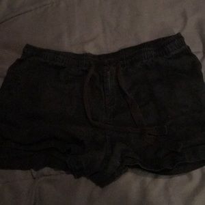 Black stretchy shorts.